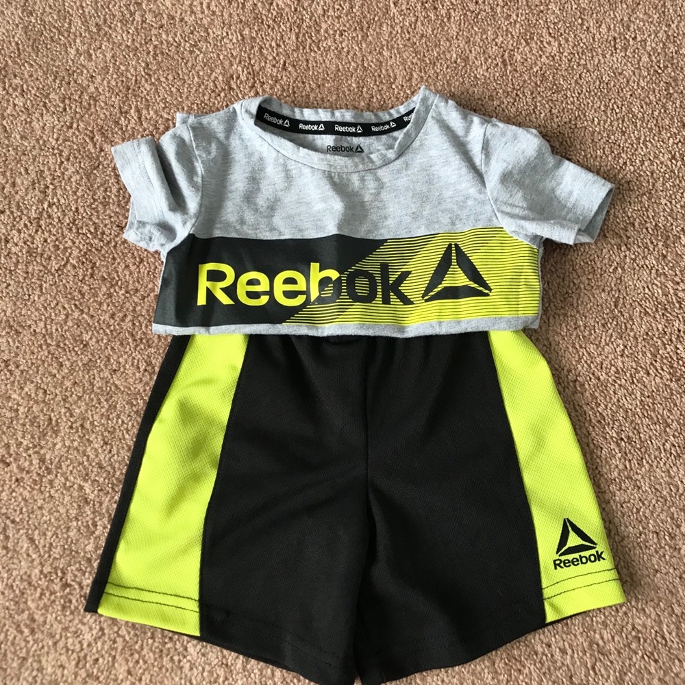 Good Condition Reebok shorts and tee - 2T